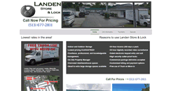 Desktop Screenshot of landenstorage.com