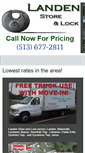 Mobile Screenshot of landenstorage.com