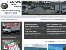 Tablet Screenshot of landenstorage.com